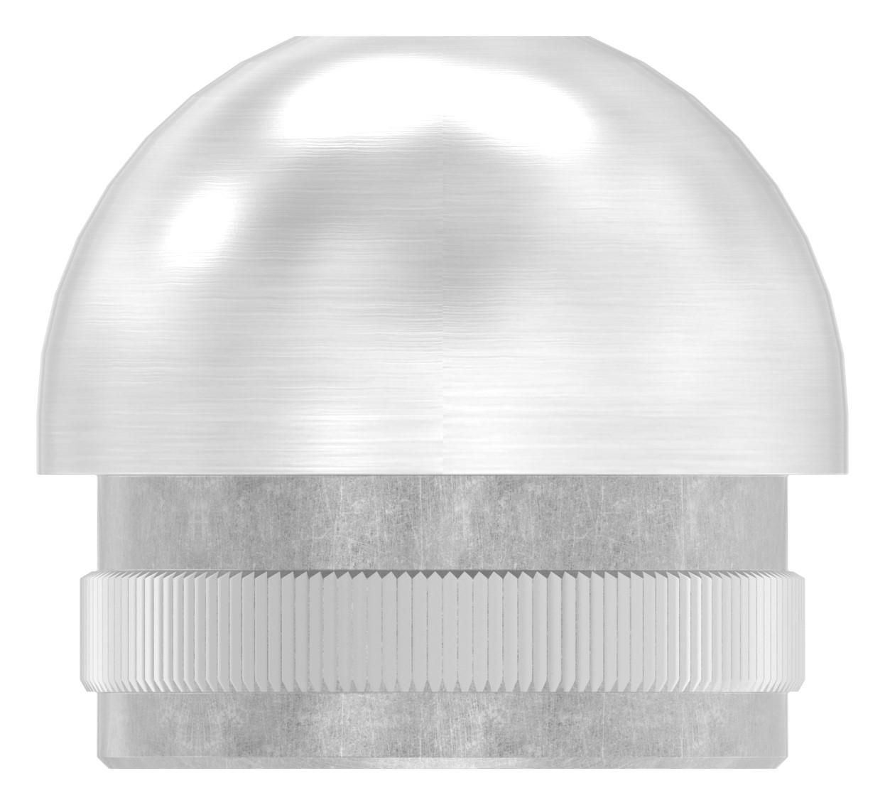 Rohrabschlussstopfen mit M8, für Rohr 33,7x2,0mm, V2A