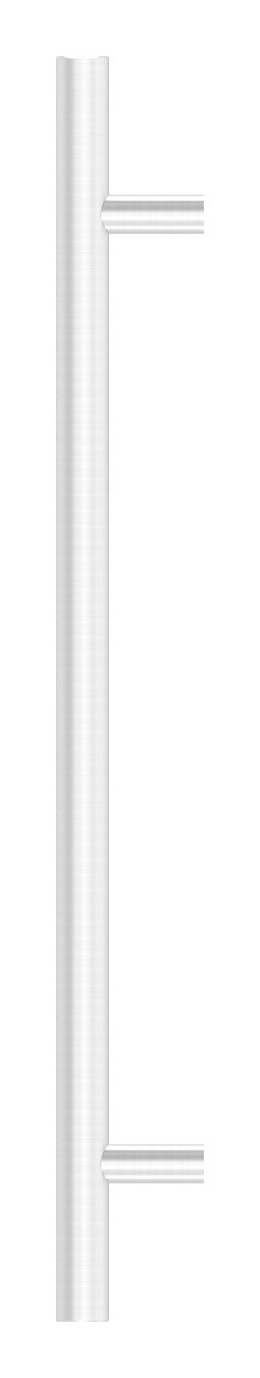 Stoßgriff inkl. Halter gerade mit L: 800mm, V2A Stoßgriff inkl. Halter gerade mit L: 800mm, V2A