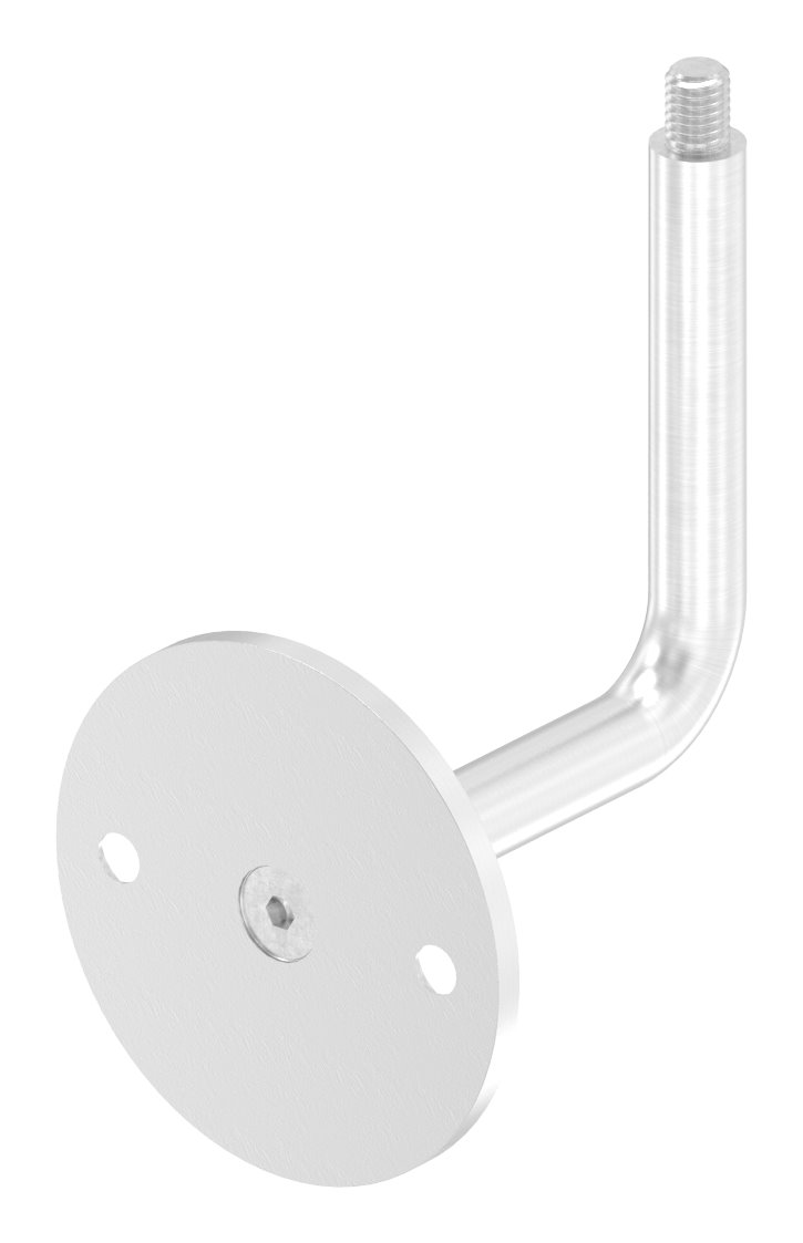 Handlaufhalter mit oben Außengewinde M8 (Ronde und Bügel verschraubt), V2A