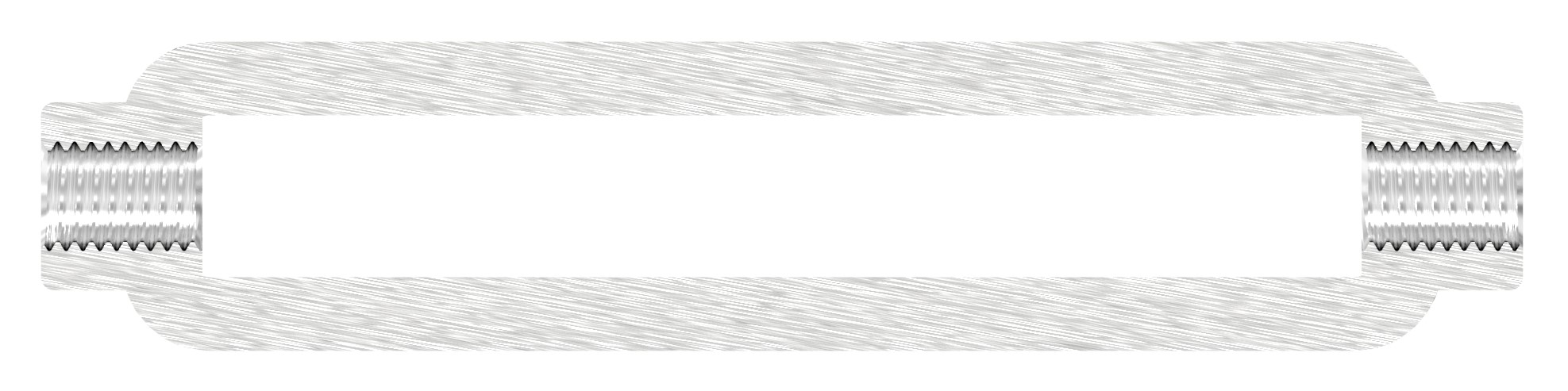 Spannschloss mit Gewinde M8, V4A