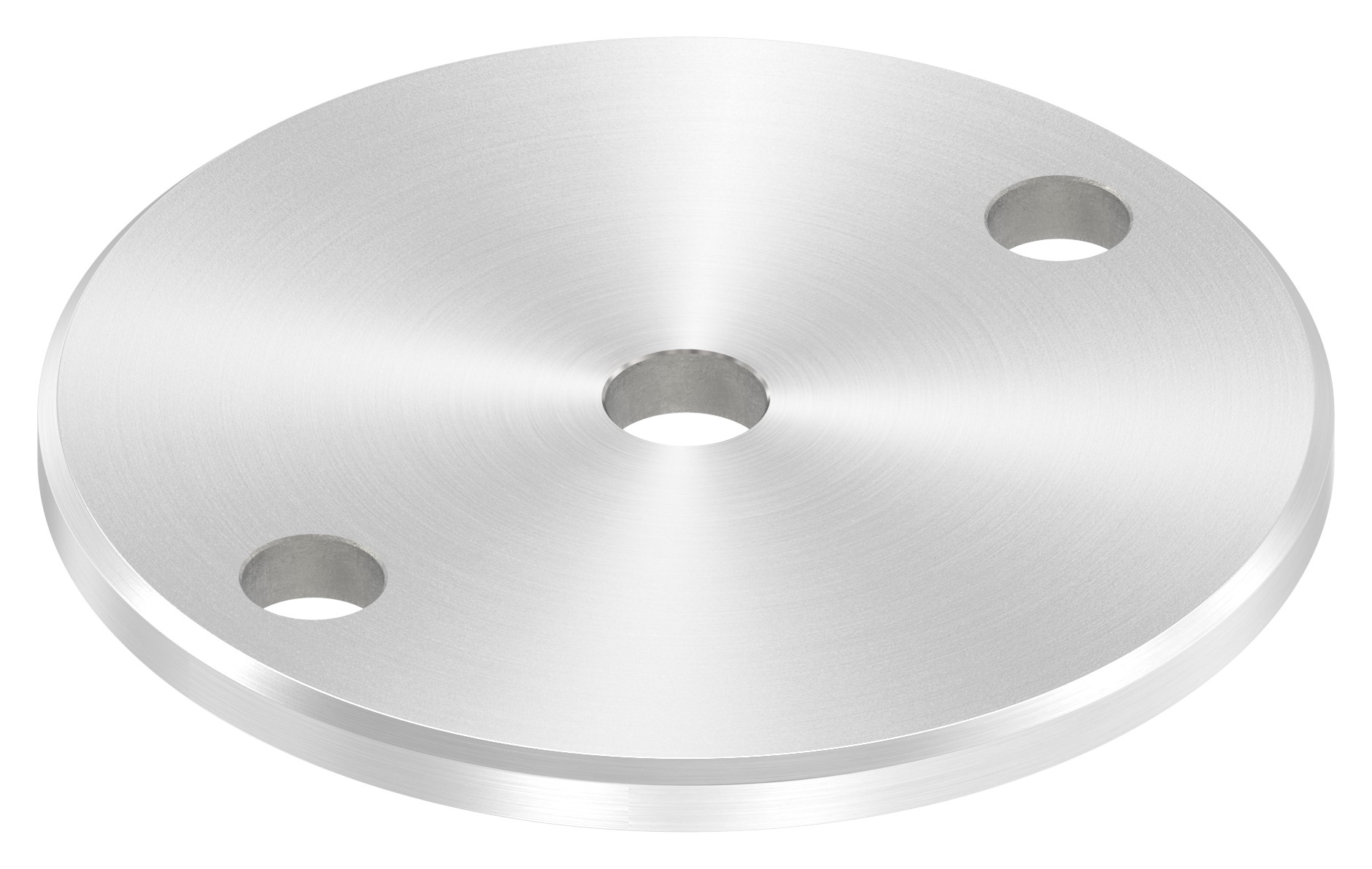 Ankerplatte Ø 100x6mm, mit Rundschliff und Fase, V2A