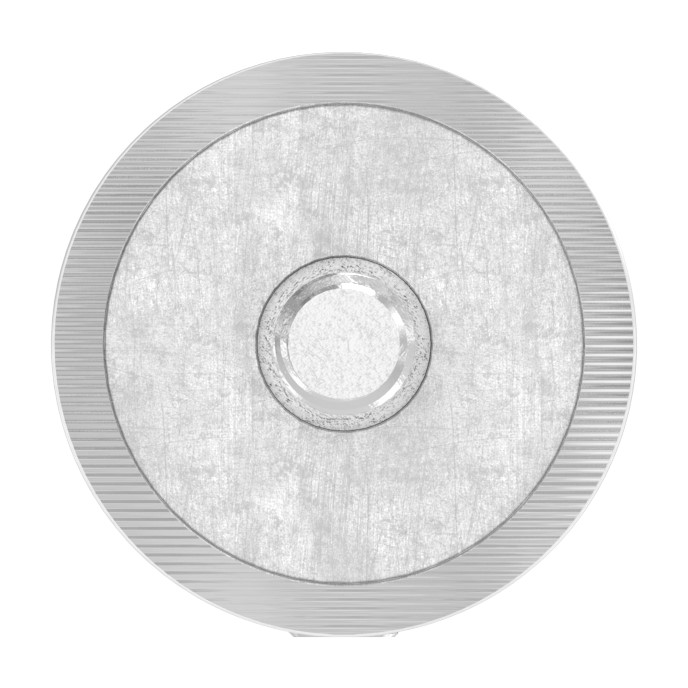 Querstabhalter zum Stoßen, Bohrung Ø 12,5mm, Anschluss 42,4mm, V2A