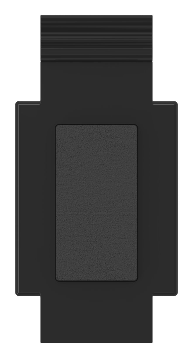 Sicherungsplatte für Mod. 34 , Zink roh pulverbeschichtet in RAL 9005 glänzend Sicherungsplatte für Mod. 34 , Zink roh pulverbeschichtet in RAL 9005 glänzend