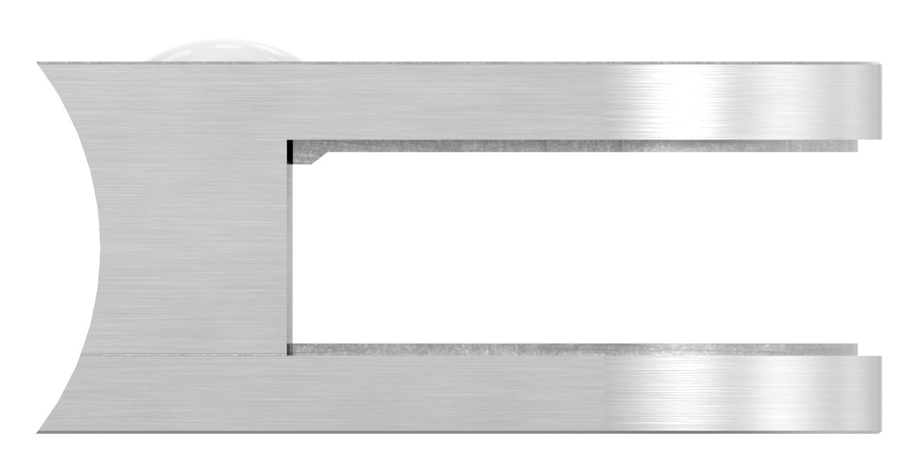 Glasklemme Mod. 33, Anschluss: 48,3mm, in V4A Glasklemme Mod. 33, Anschluss: 48,3mm, in V4A