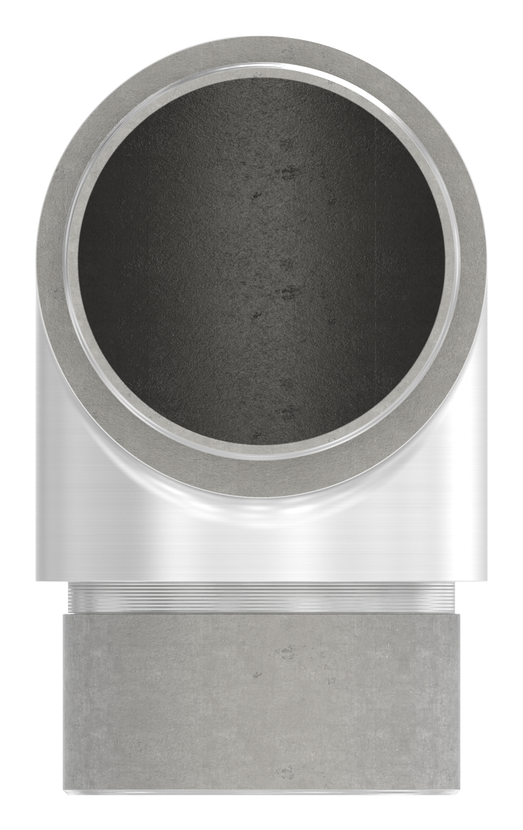 Eckstück 90° kurz, für Rohr 42,4 x 2,5mm, V2A