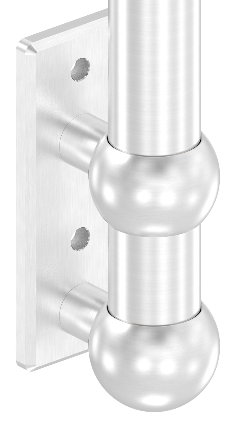 Wandbefestigung für Geländerpfosten 42,4mm, V2A