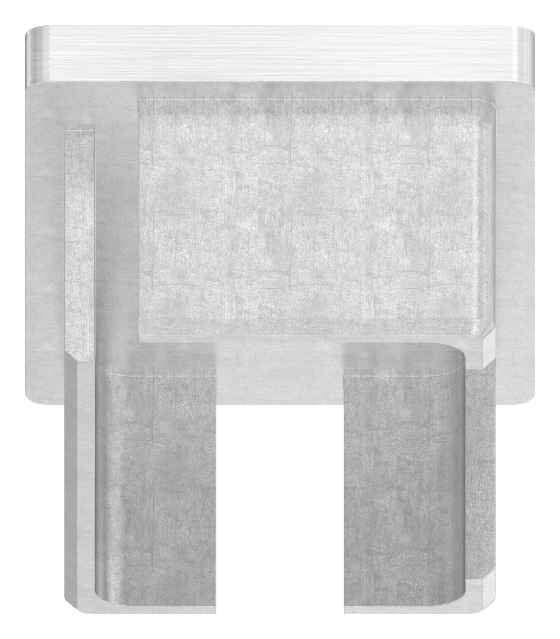 Einsteckkappe, für Rohr 60x40x3,0mm mit M8 Gewinde, V2A