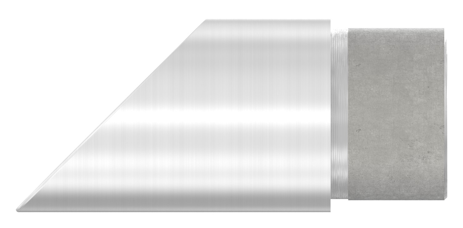 Endbogen 45°, für Rohr 33,7x2,0mm, V2A