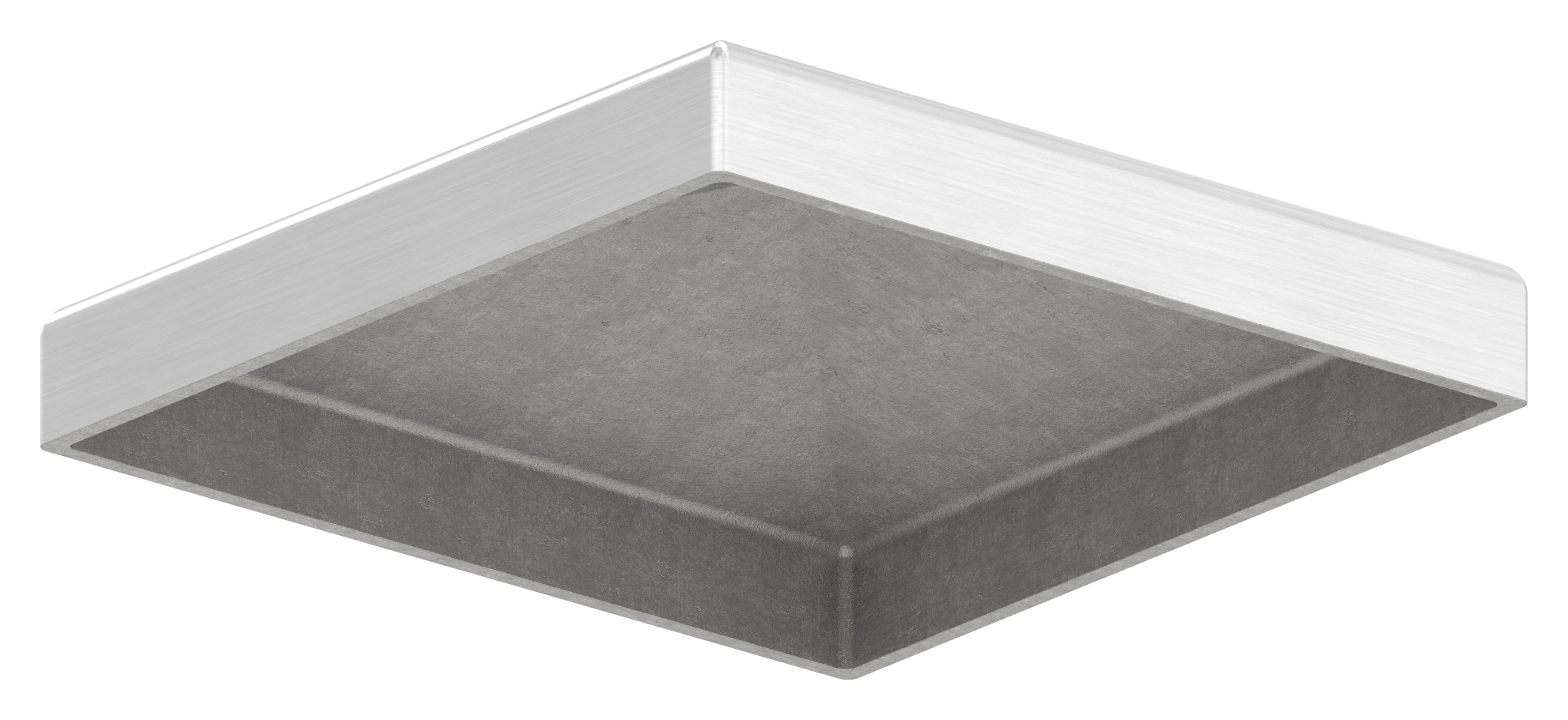 Pyramidenkappe, für Rohr 70x70mm, V2A