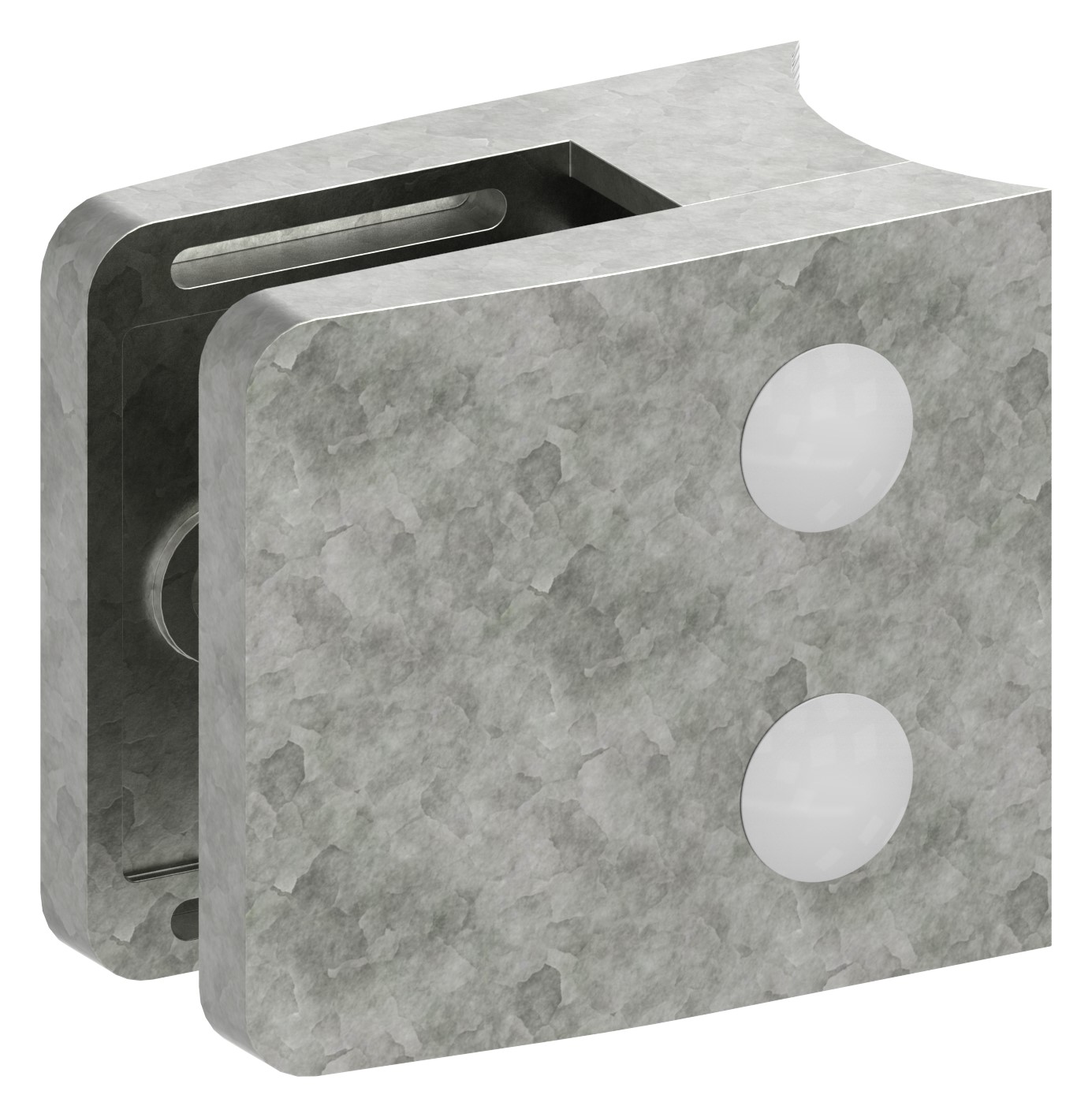 Glasklemme Mod. 14, Anschluss: 48,3mm, Zink roh Glasklemme Mod. 14, Anschluss: 48,3mm, Zink roh