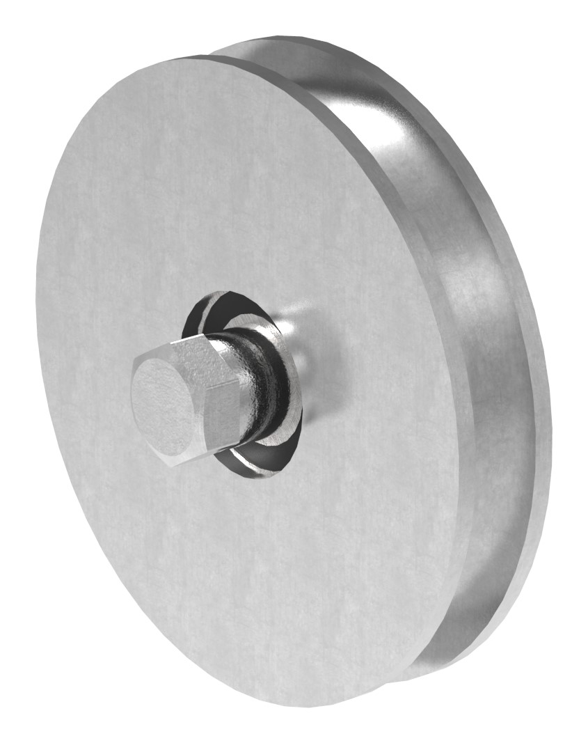 Schiebetorrolle mit U-Rille