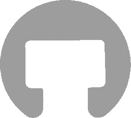 Kunststoffhandlauf Ø 40mm für 25x15mm, schwarz