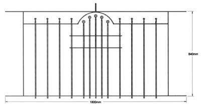 Füllung lang, 1800x840mm
