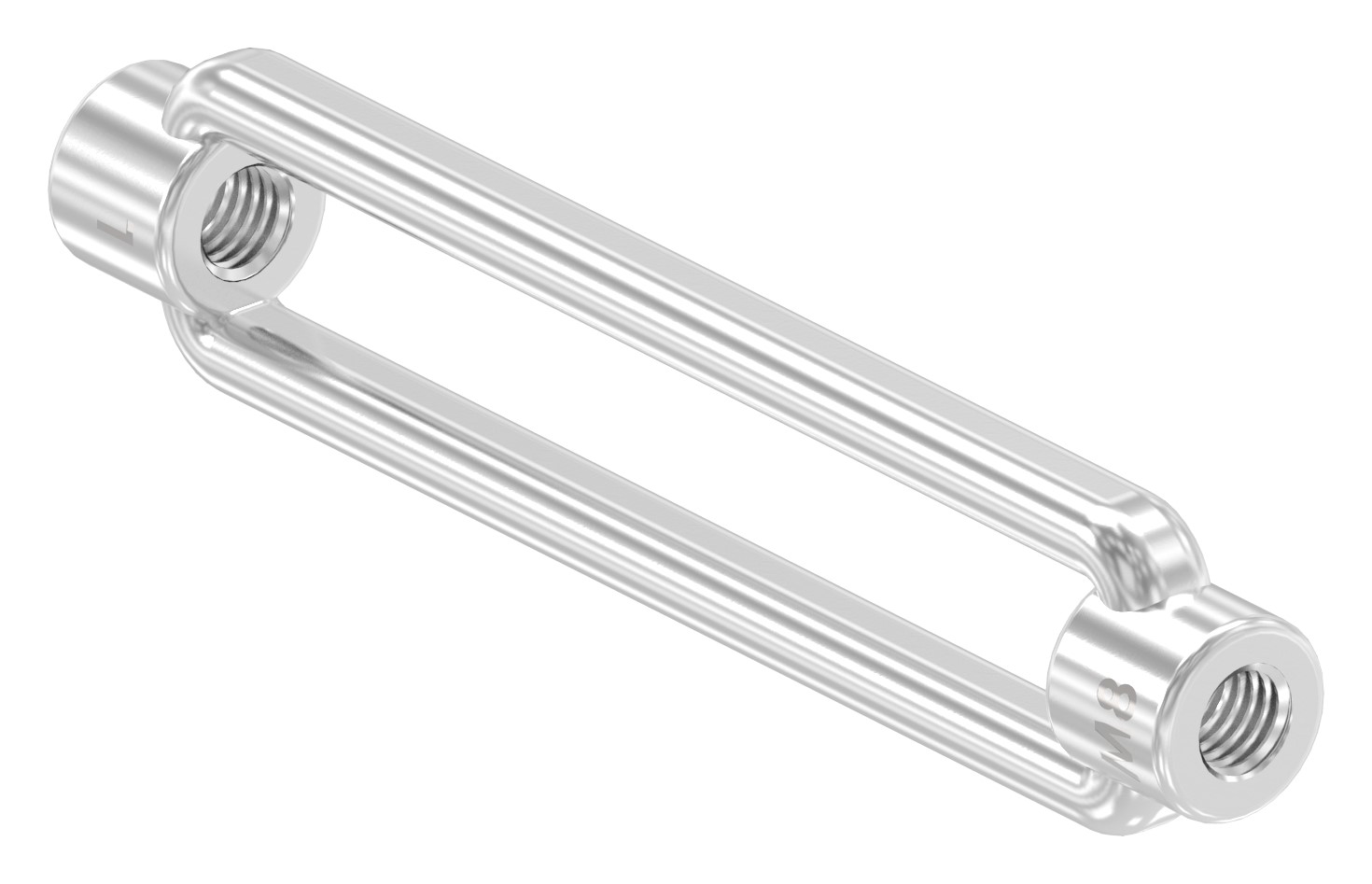 Spannschloss mit Gewinde M8, V4A