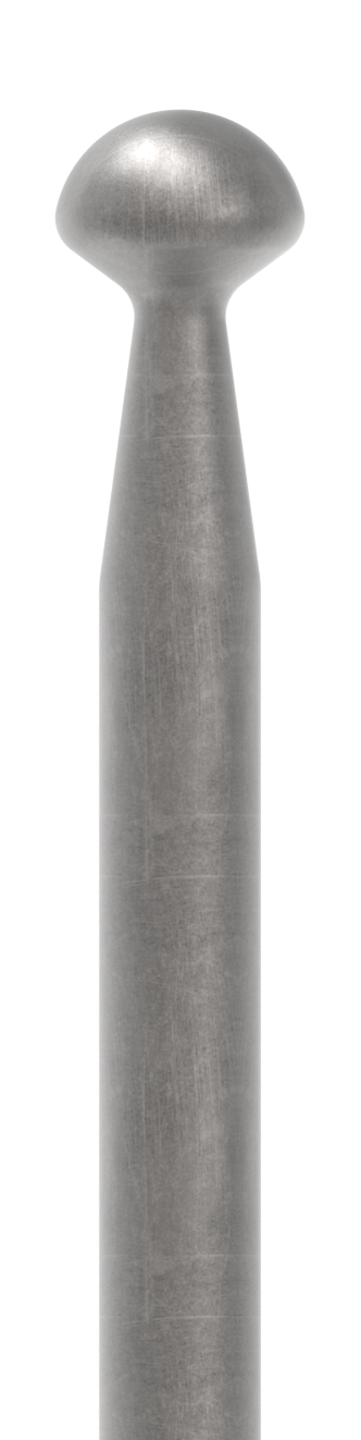 Zaunstab Ø 12mm, H: 400mm, konisch mit Knopf halbrund