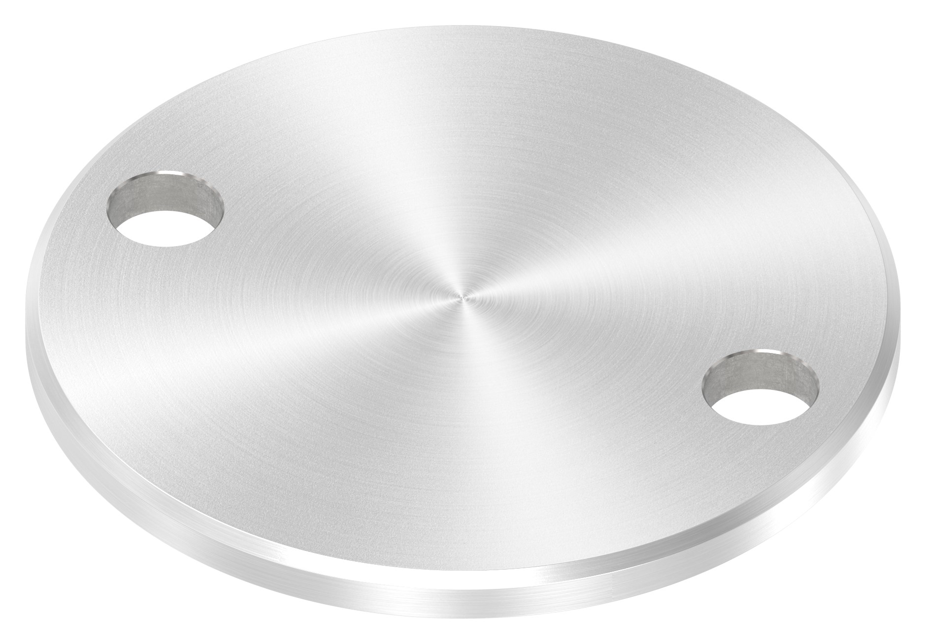 Ankerplatte Ø 100x6mm, mit Rundschliff und Fase, V2A