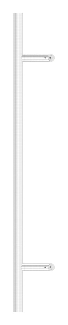 Stoßgriff inkl. Halter mit 45° Schräge 45° mit L: 1000mm, V2A Stoßgriff inkl. Halter mit 45° Schräge 45° mit L: 1000mm, V2A