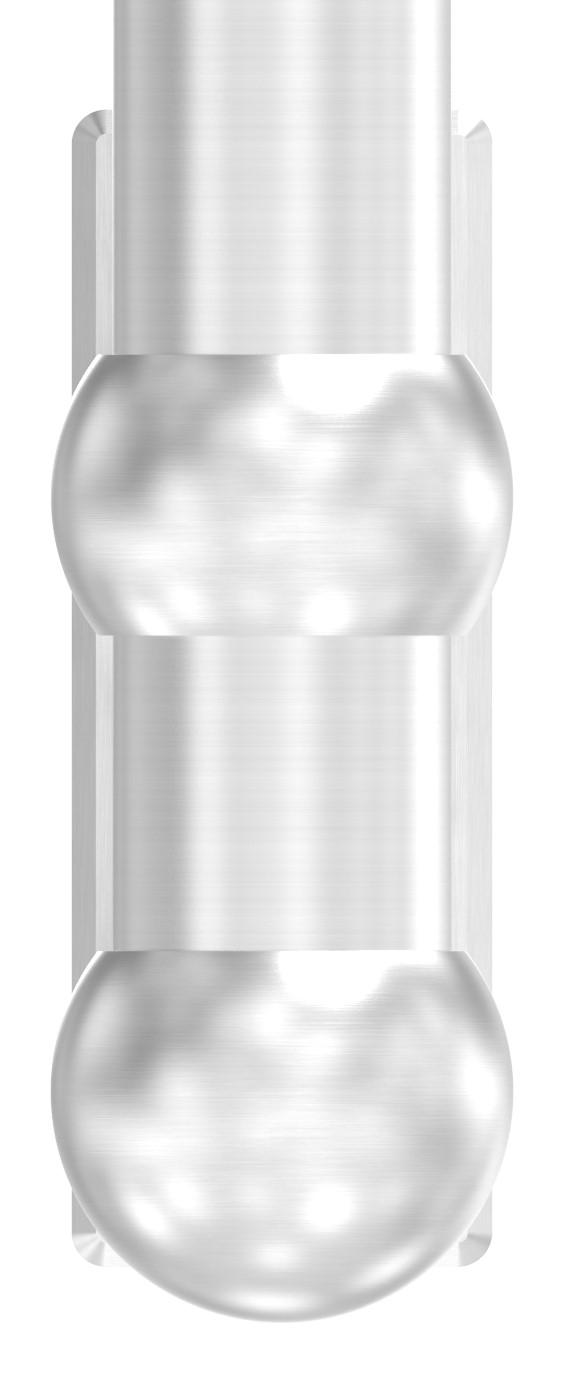 Wandbefestigung für Geländerpfosten 48,3mm, V2A