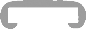 Kunststoffhandlauf für 40x8mm, graubraun
