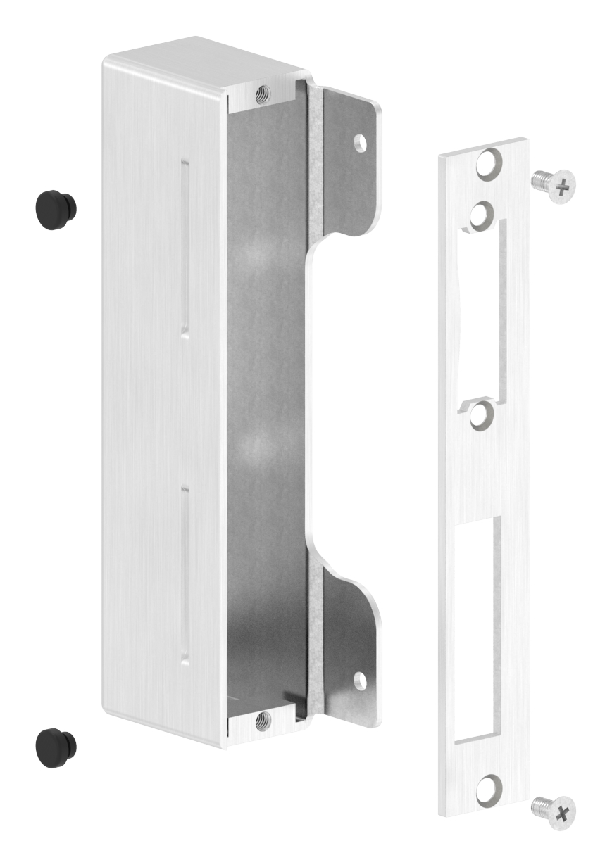 Edelstahlgegenkasten eckig, für Abstand 72mm, zum Anschweißen, 30mm, V2A Edelstahlgegenkasten eckig, für Abstand 72mm, zum Anschweißen, 30mm, V2A