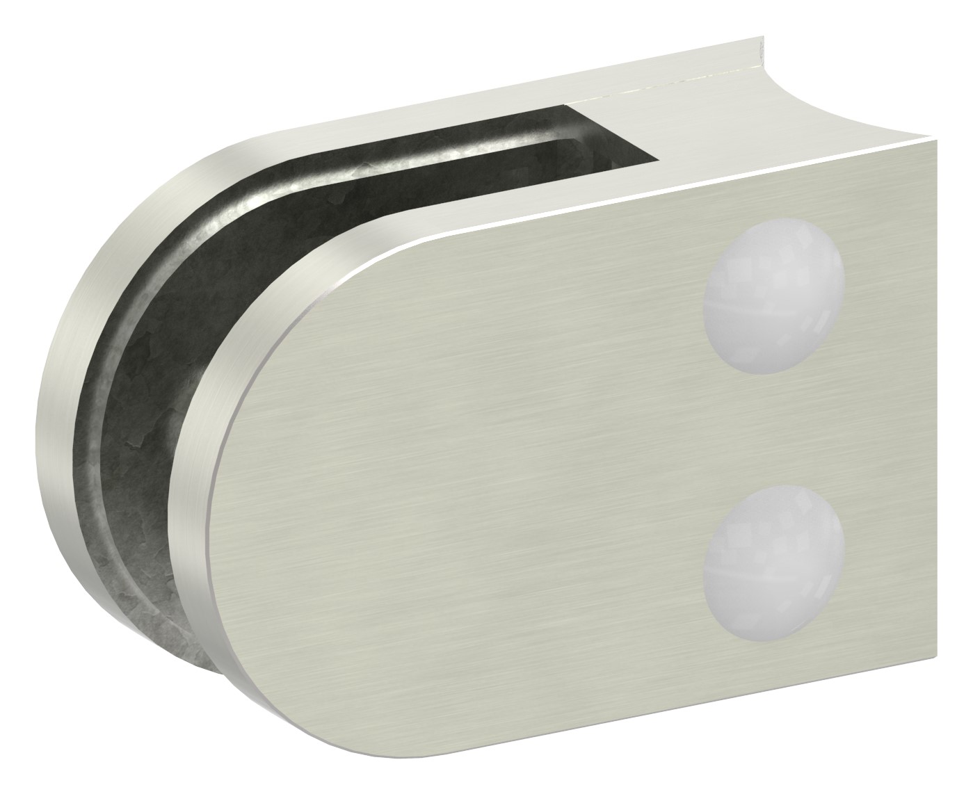 Glasklemme Mod. 32, Anschluss: 42,4mm, VA-Effekt Glasklemme Mod. 32, Anschluss: 42,4mm, VA-Effekt