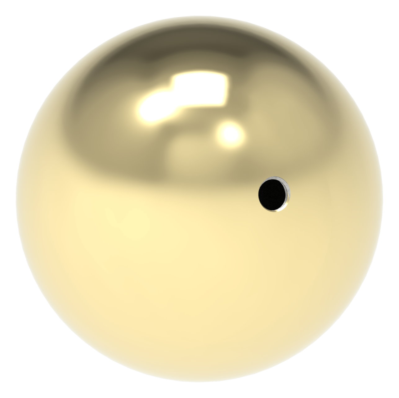 Messinghohlkugel Ø 100mm mit M10