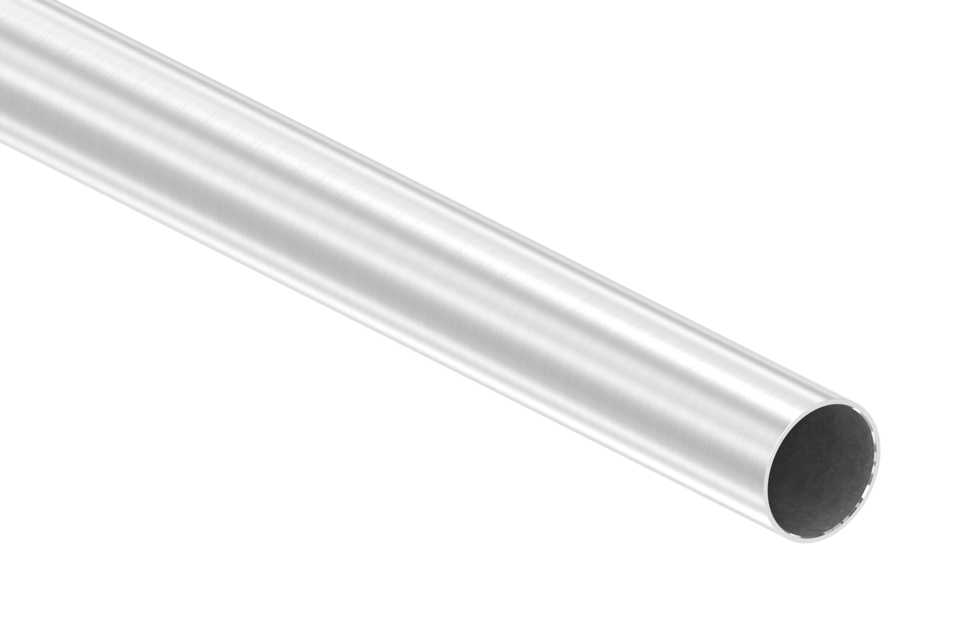 Edelstahlrohr, 42,4 x 2,0mm, L=6m, Korn 240 geschliffen, V2A