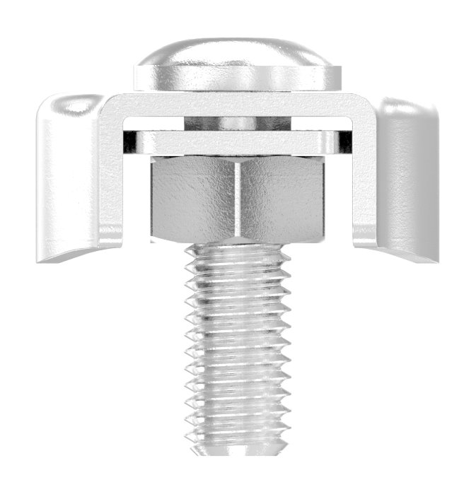 Duplexklemmen für Seil 8mm, V4A