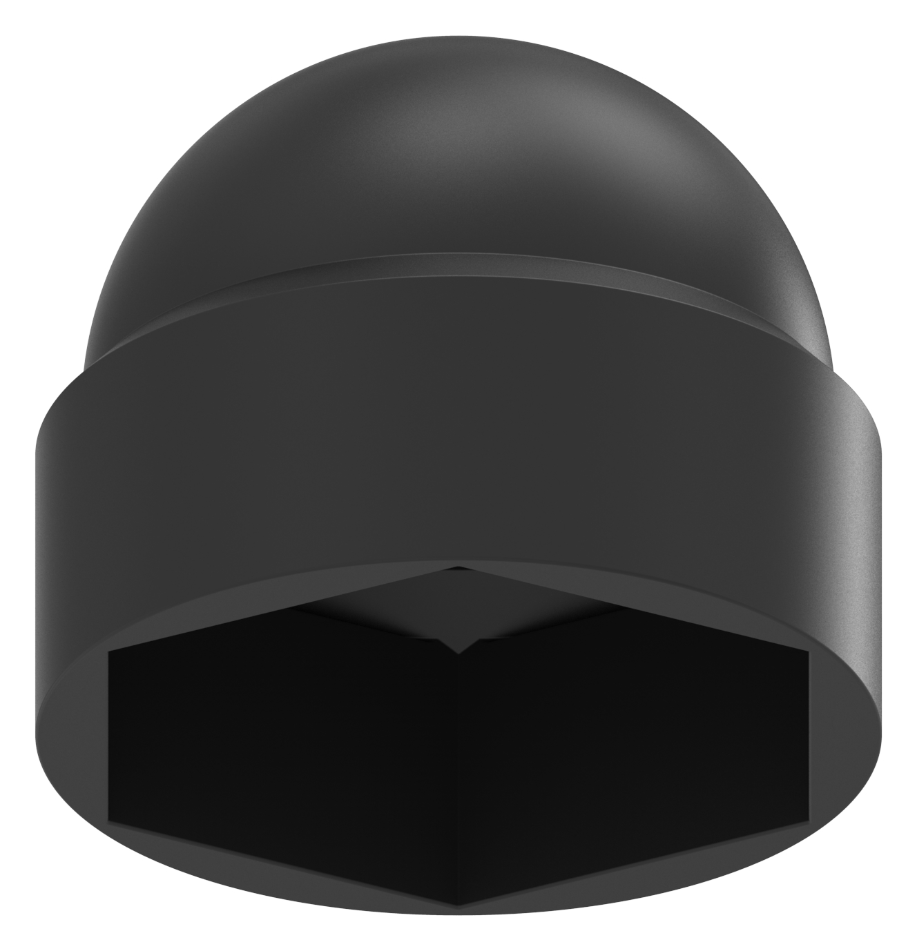 Sechskant-Schutzkappe für M12, schwarz