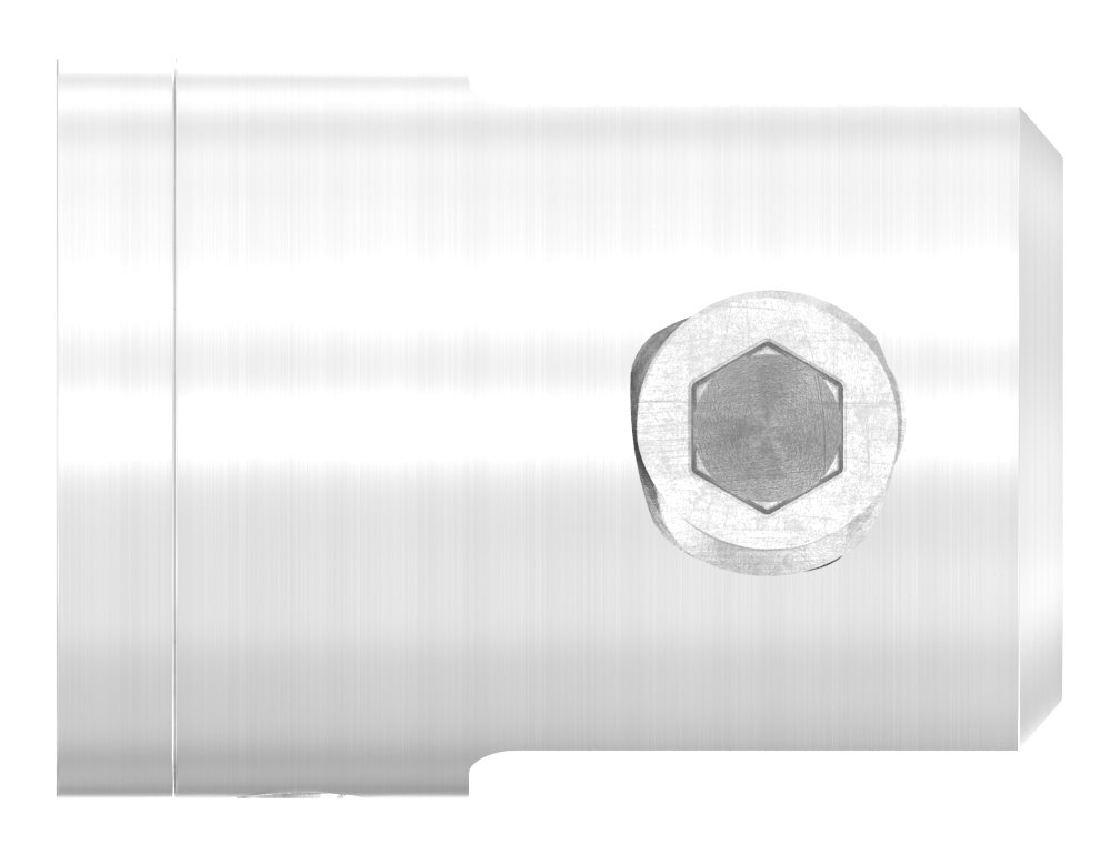 Plattenhalter  für geraden Anschluss, V2A