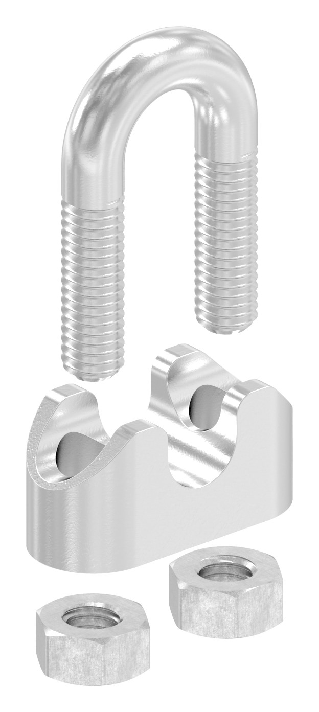 Drahtseilklemmen für Seil 8mm, V4A