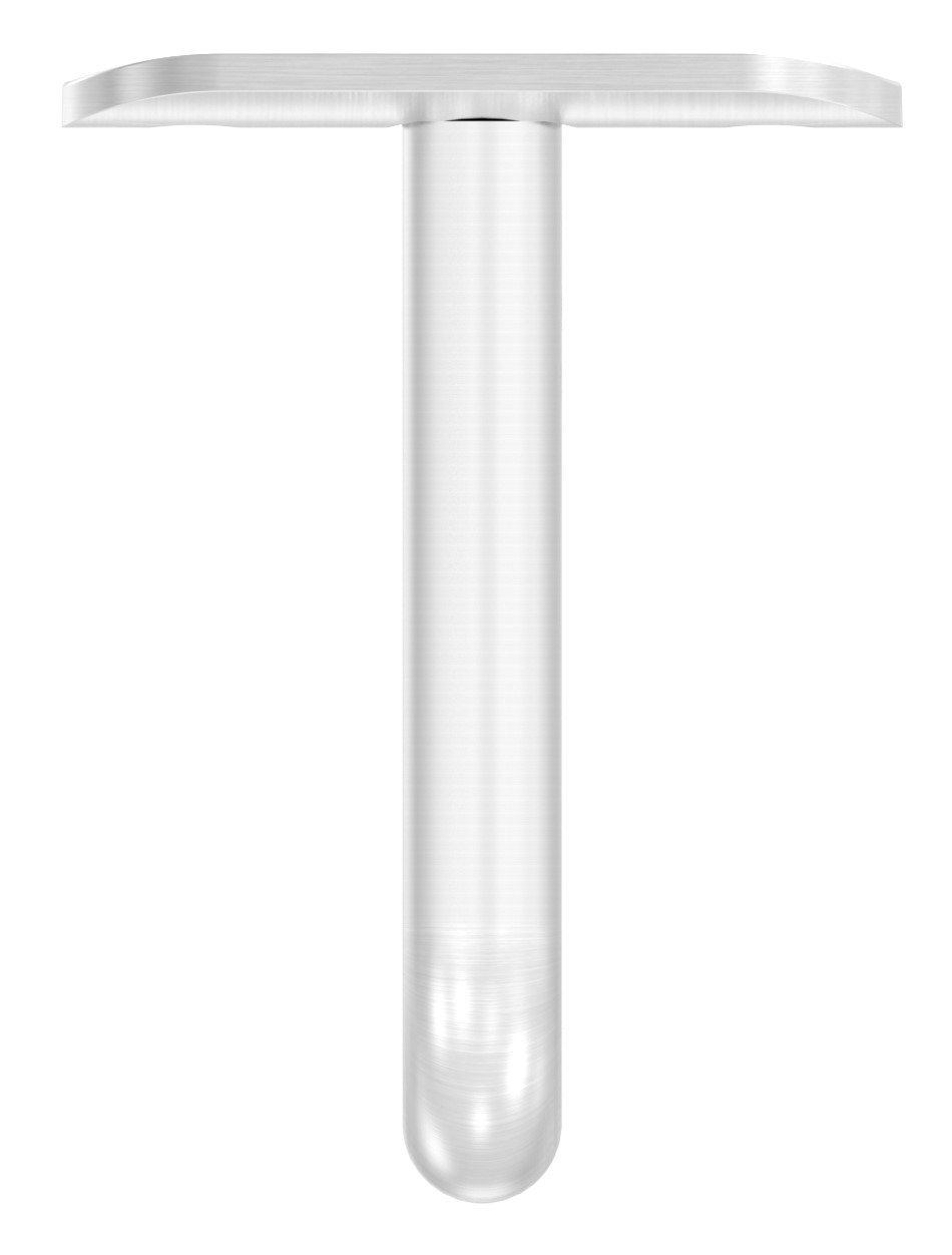Bügel Ø 12mm mit Handlaufanschlussplatte 48,3mm, V2A Bügel Ø 12mm mit Handlaufanschlussplatte 48,3mm, V2A