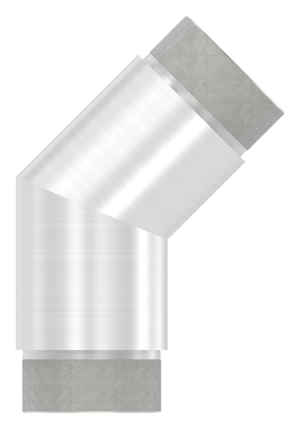 Eckstück 135°, für Rohr 48,3x2,0mm, V2A