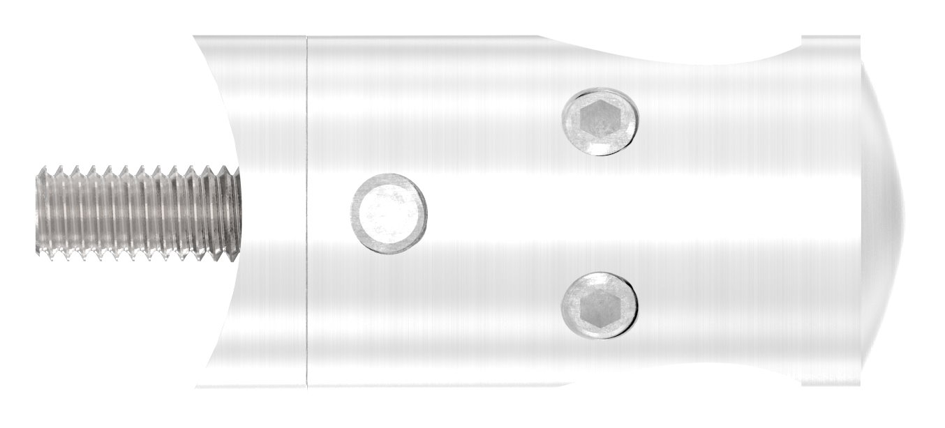 Querstabhalter für 42,4mm Rohr, 12,2mm Bohrung, Außenecke, V4A