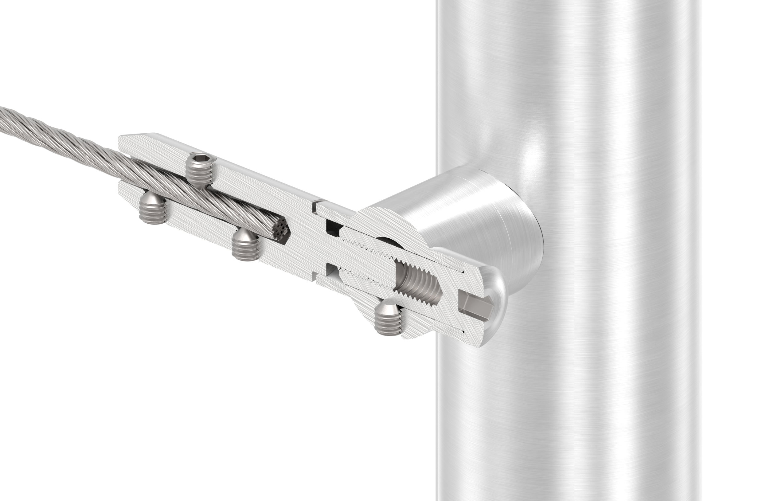 Seilhalter für 5mm Seil, V2A