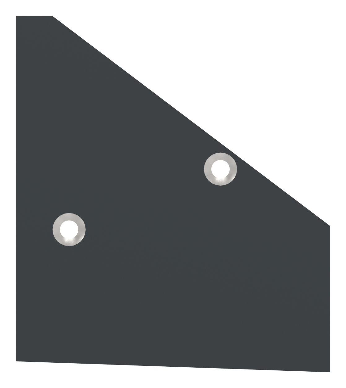 Endkappe links für eleganza canopy, RAL 7016 Endkappe links für eleganza canopy, RAL 7016