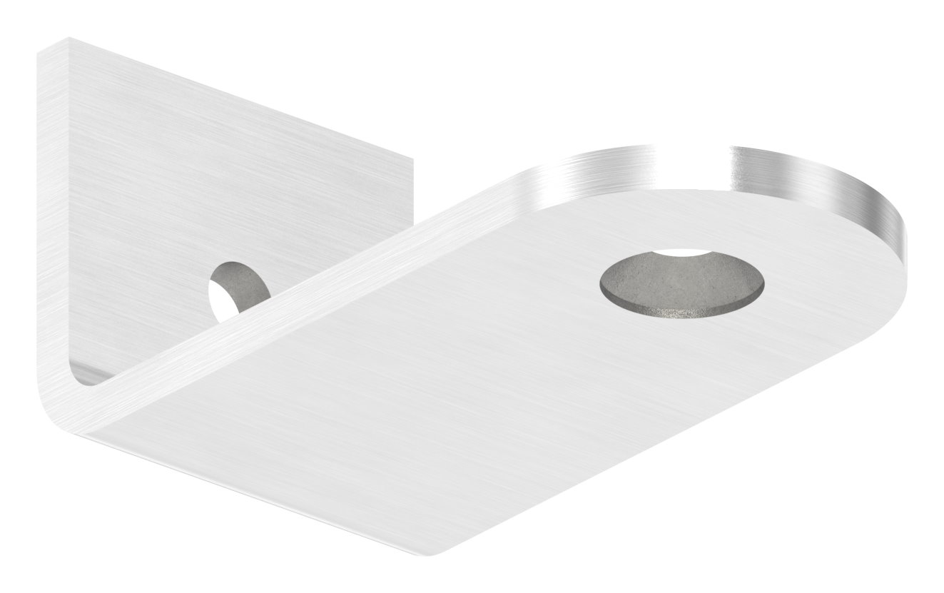 Winkellasche für Stoßgriffe für Rohr 42,4mm, V2A