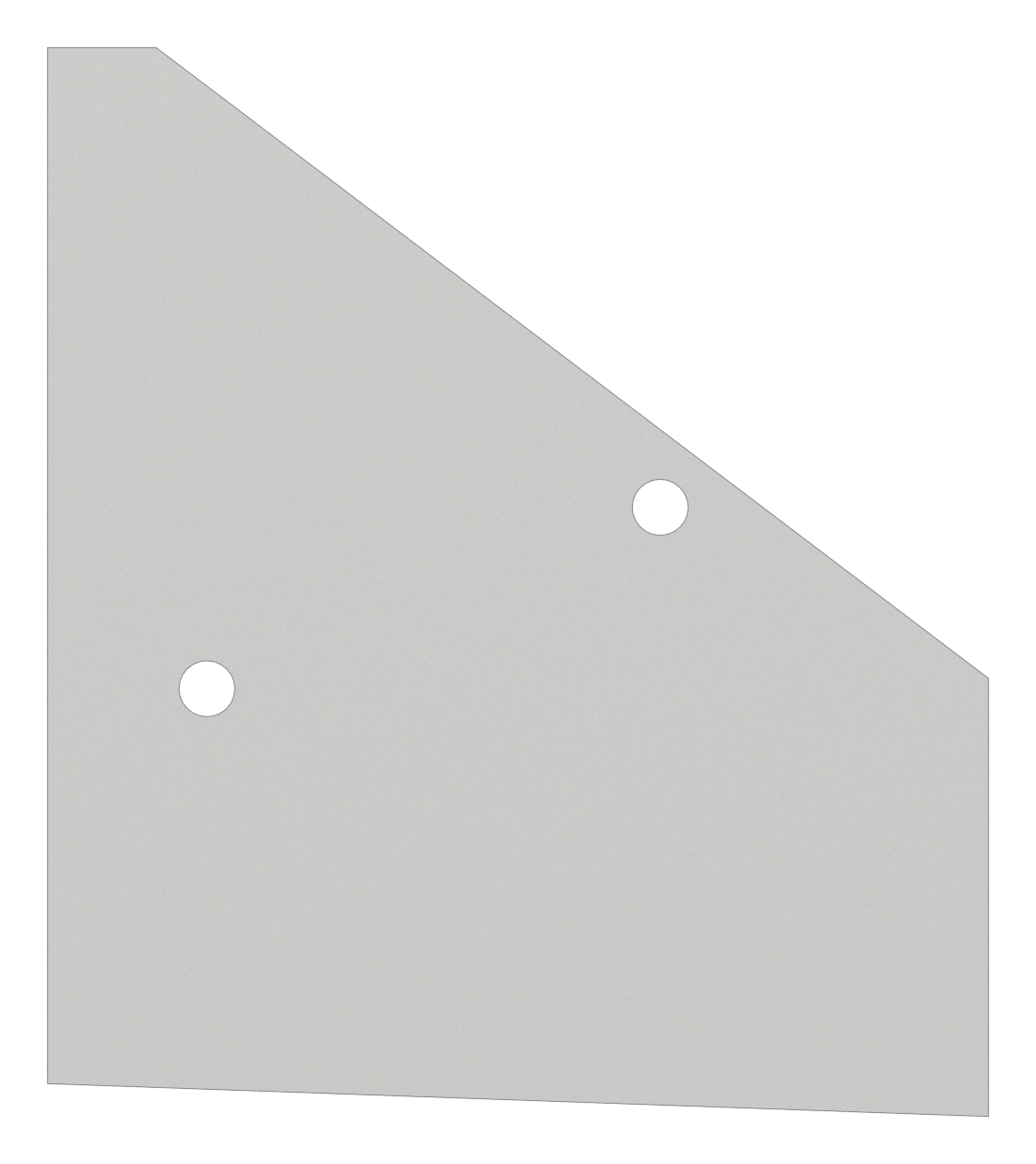 Endkappe rechts für eleganza canopy, RAL 7016 Endkappe rechts für eleganza canopy, RAL 7016
