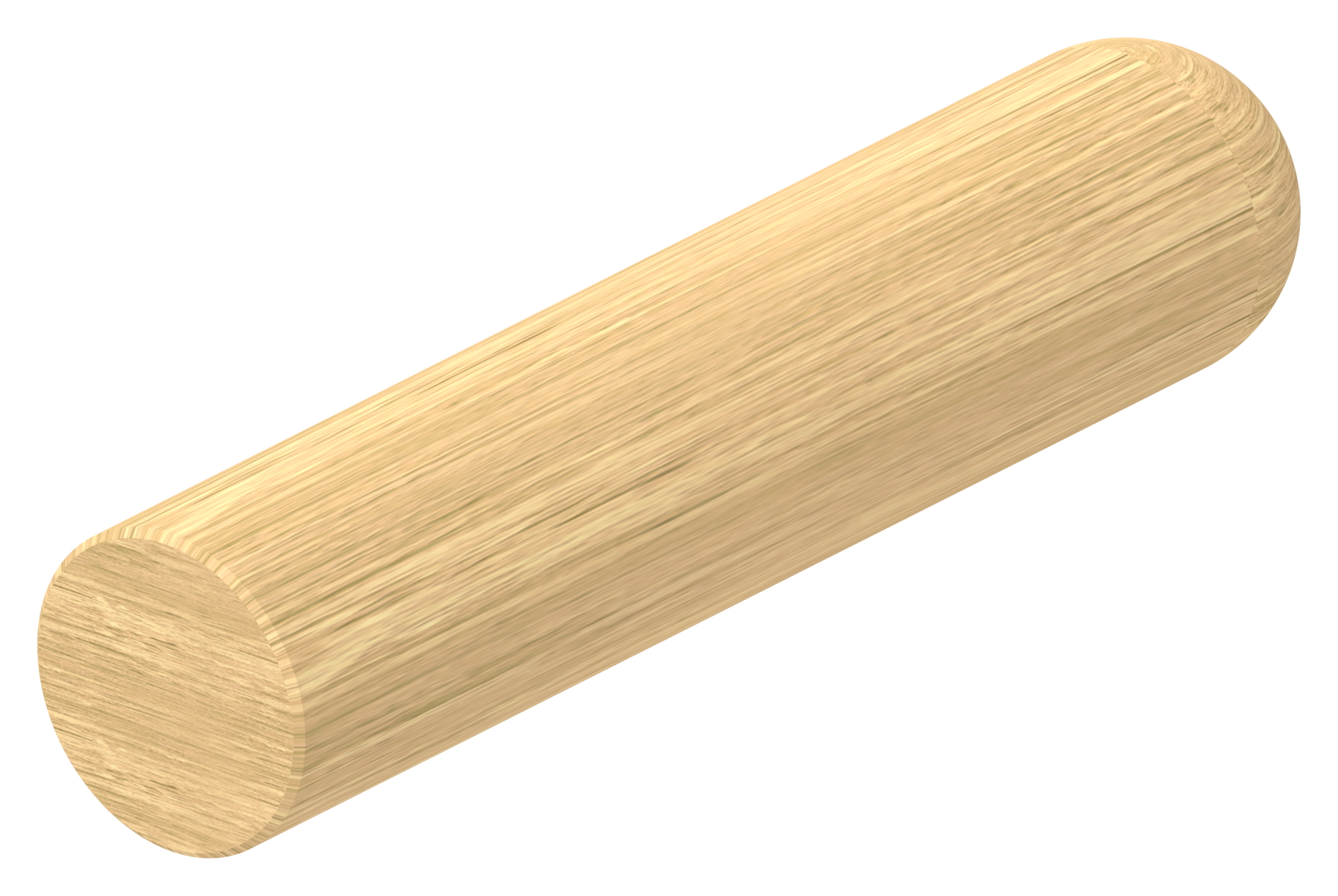 Holzhandlauf Esche Ø 42mm, Länge 200mm, lackiert