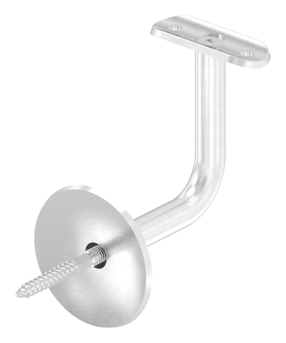 Handlaufhalter mit Handlaufanschlussplatte 42,4mm, V2A