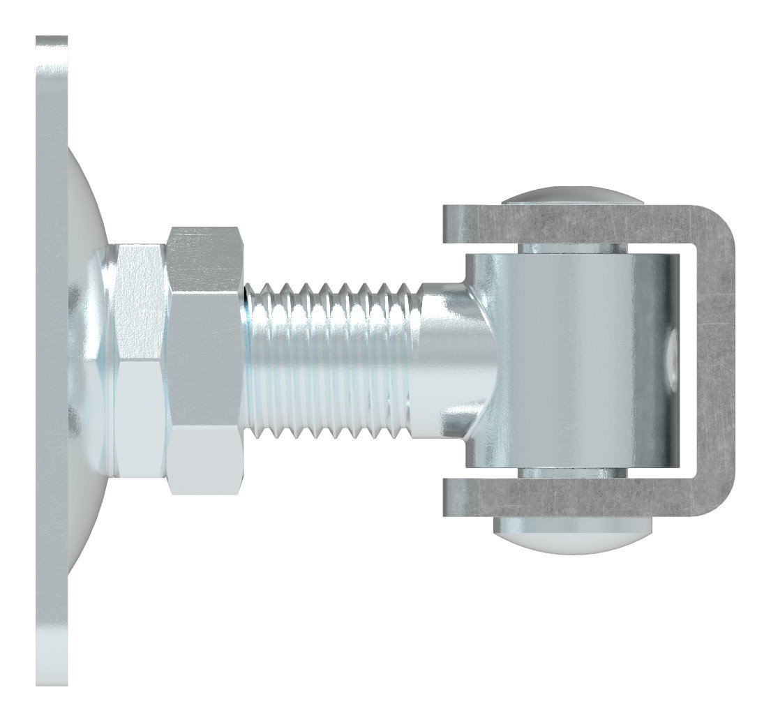 Torband M24 mit verstellbarer Platte, galvanisch verzinkt