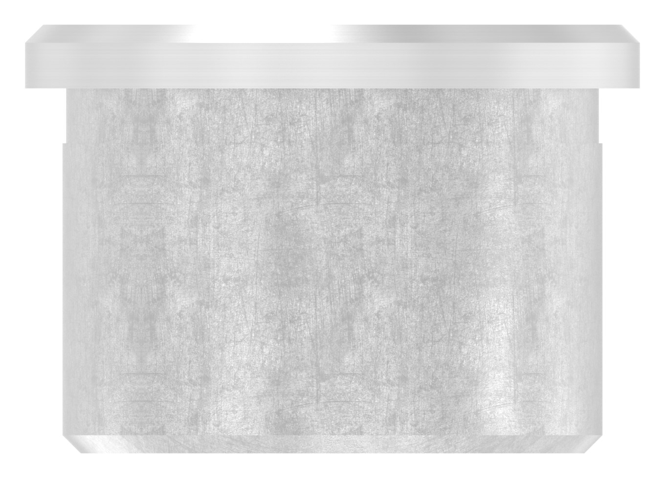 Rohrabschlussstopfen zum Kleben mit M8 für 33,7x2,0mm, V2A