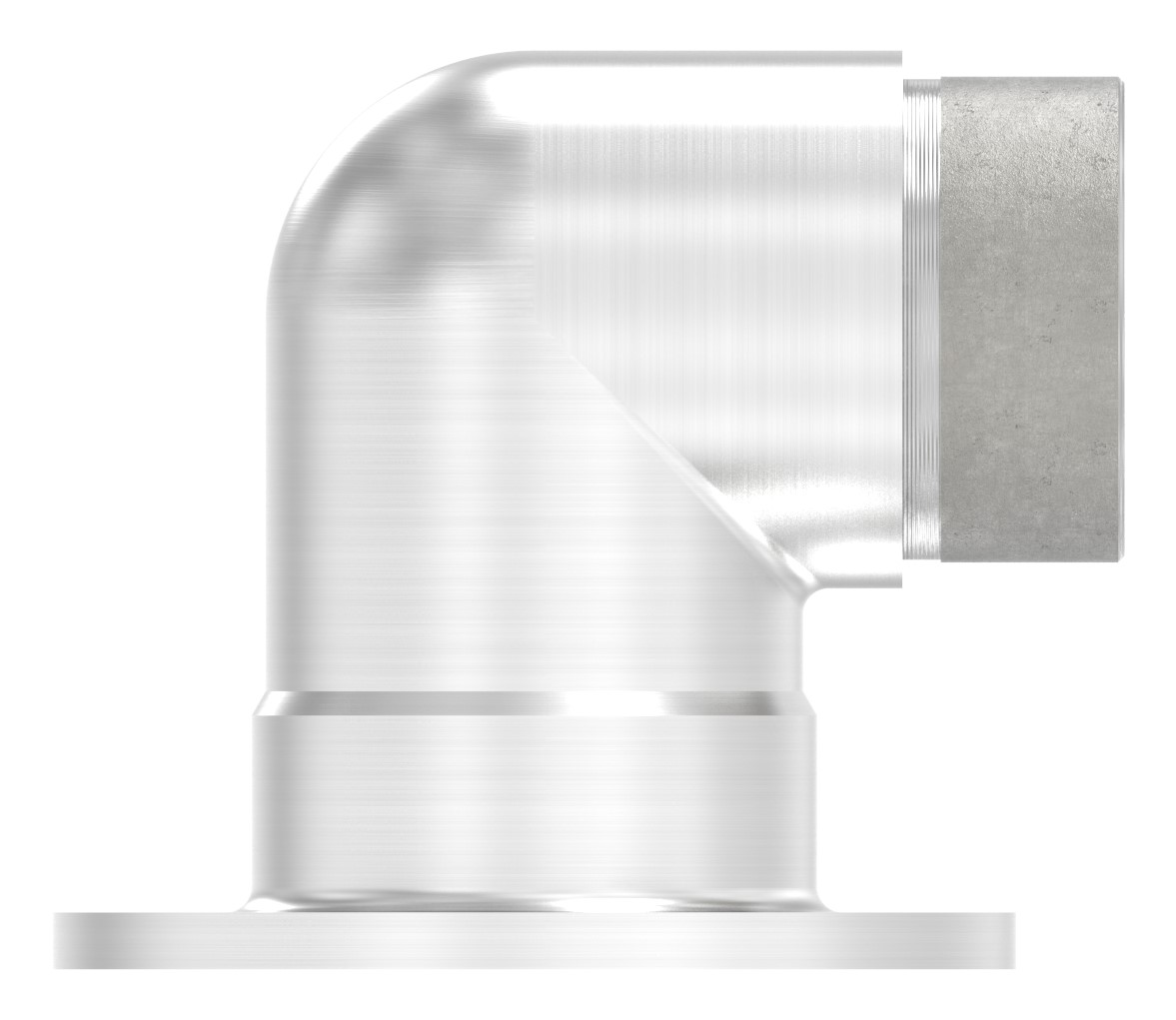 Wandhalter 90° kurz, für Rohr 42,4x2,0mm, V2A