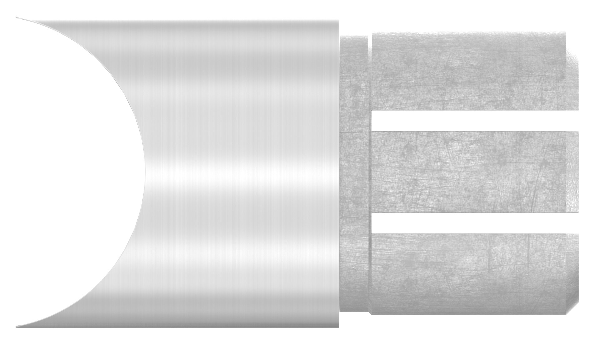 Anschlussstück 90°, Anschluss oben: 48,3mm, V2A