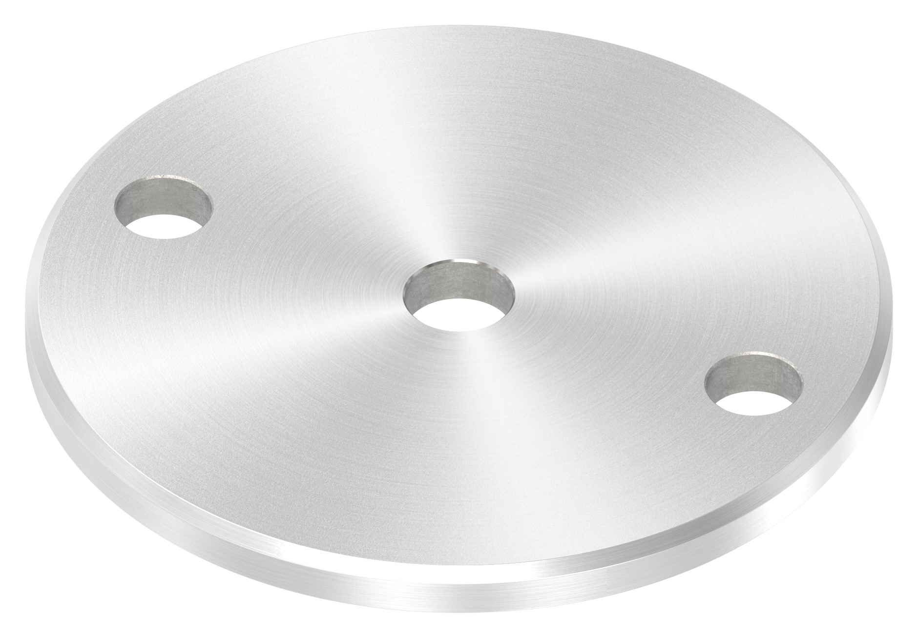Ankerplatte Ø 100x6mm, mit Rundschliff und Fase, V2A