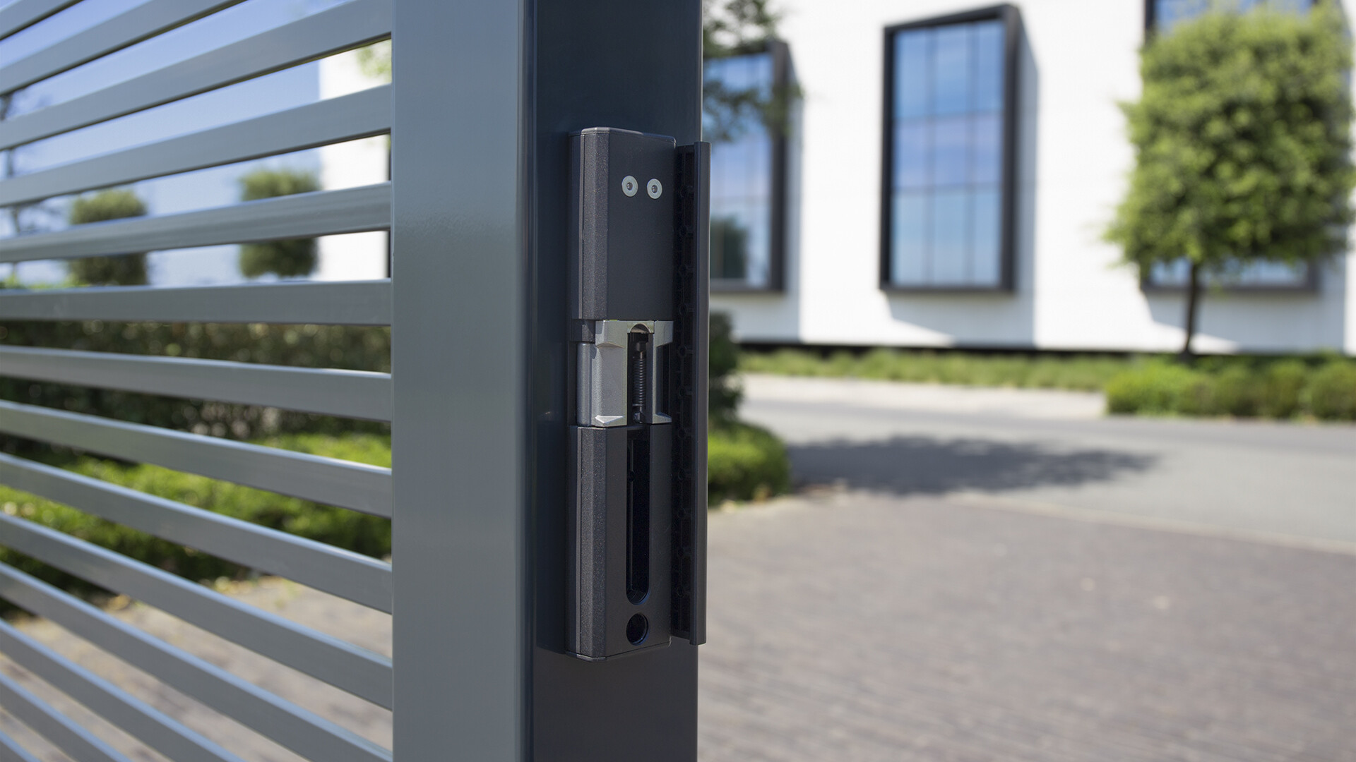 Elekterischer Öffner, MODULEC-SA-E - stomlos geschlossen- in Aluminium silber