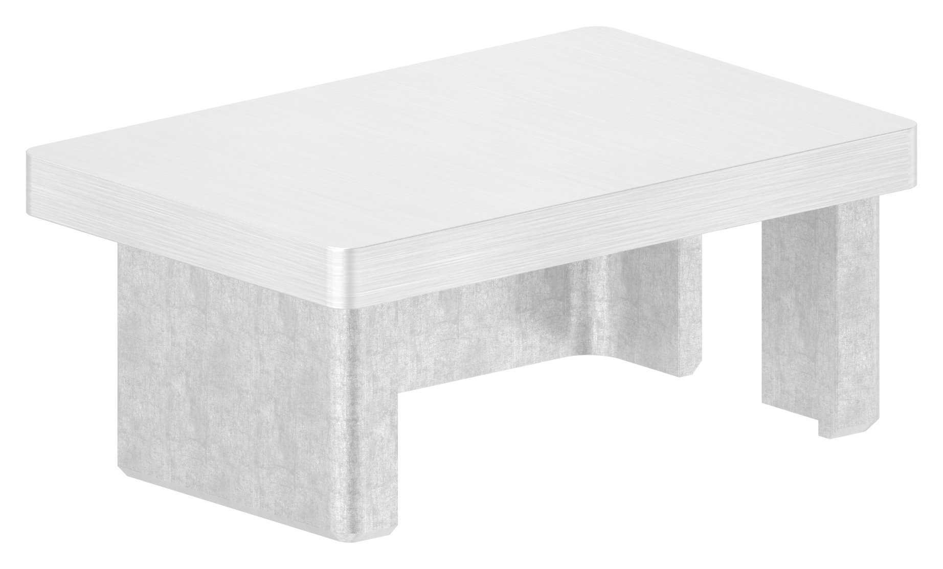 Einsteckkappe, für Rohr 60x40x2,0mm, V4A