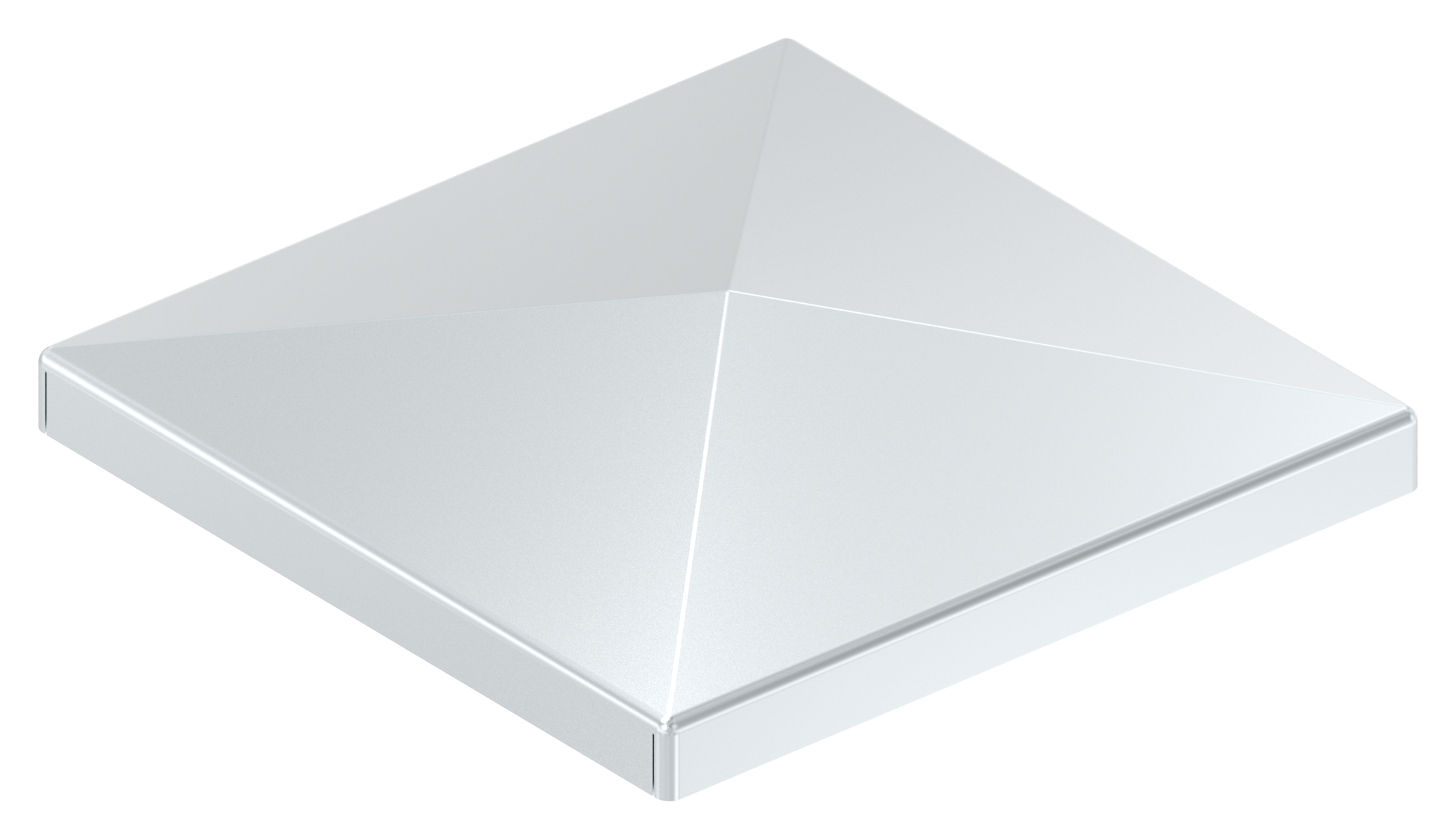 Pfeilerbedecker für Rohr 80x80mm, verzinkt