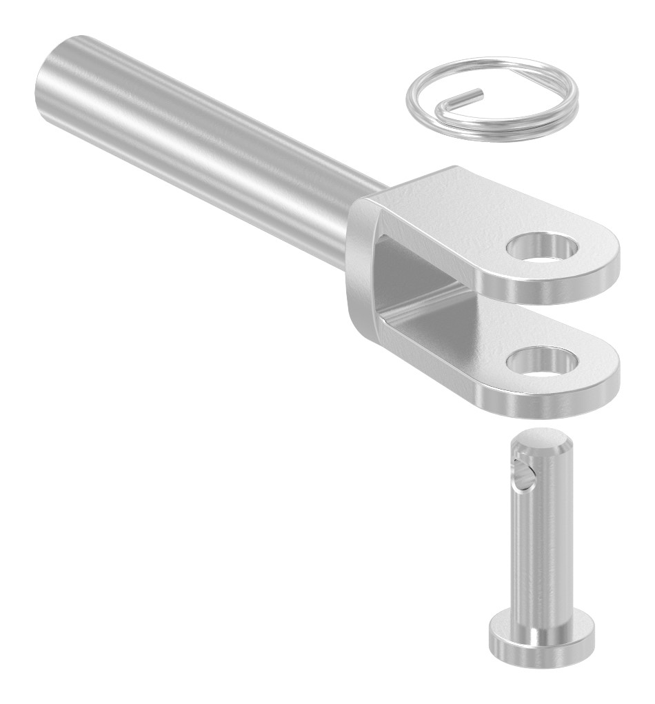 Gabelterminal mit Innengewinde M5 rechts, V4A