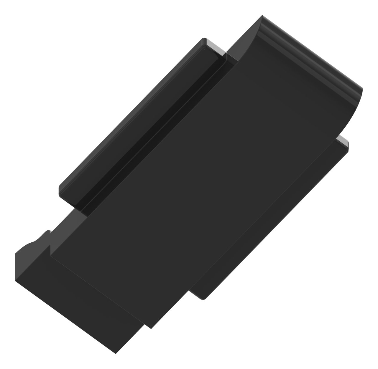 Sicherungsplatte für Mod. 34 , Zink roh pulverbeschichtet in RAL 9005 glänzend Sicherungsplatte für Mod. 34 , Zink roh pulverbeschichtet in RAL 9005 glänzend